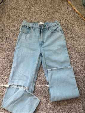 Abercrombie & Fitch Light Blue Straight Leg Women’s Jeans